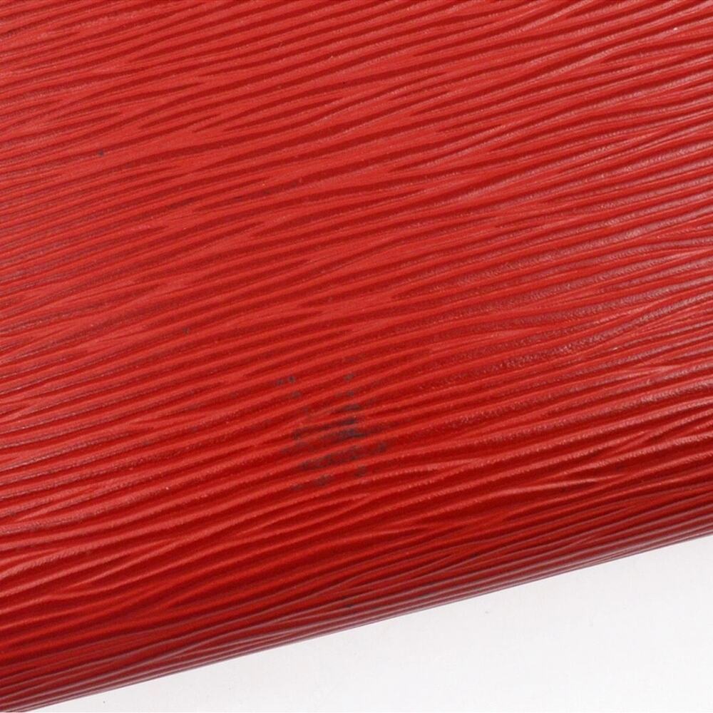 AUTHENTIC LOUIS VUITTON RED EPI POCHETTE ACCESSOIRES 24 HANDBAG - Picture 6 of 8